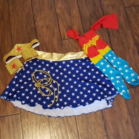 etsy Dresses & Skirts - Wonder Woman skirt and accessories